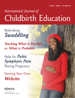 Childbirth Education Swaddling Website Pubic