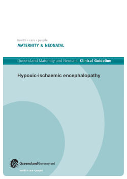 Hypoxic-ischaemic encephalopathy