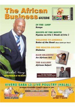 The African Business Rachid Niang GUIDE