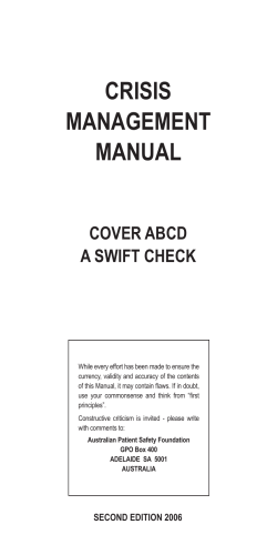 CRISIS MANAGEMENT MANUAL COVER ABCD