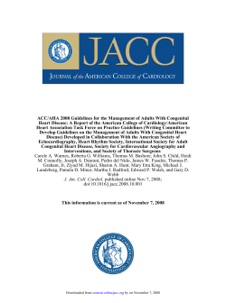 ACC/AHA 2008 Guidelines for the Management of Adults With Congenital