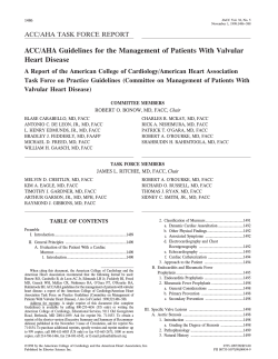ACC/AHA Guidelines for the Management of Patients With Valvular Heart Disease
