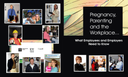 Pregnancy, Parenting and the Workplace...