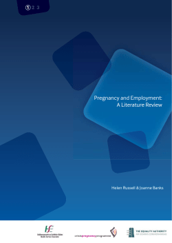 Pregnancy and Employment: A Literature Review