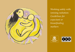 Guidelines for expectant or breastfeeding mothers