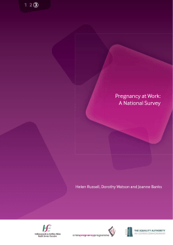 Pregnancy at Work: A National Survey