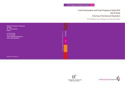 Irish Contraception and Crisis Pregnancy Study 2010 (ICCP-2010)