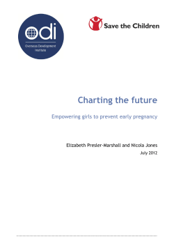 Charting the future Empowering girls to prevent early pregnancy