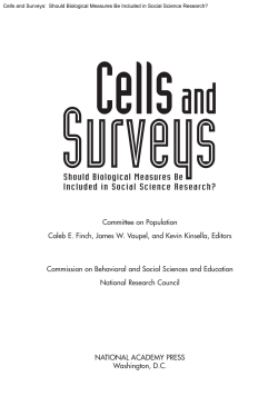 Surveys Cells and Should Biological Measures Be