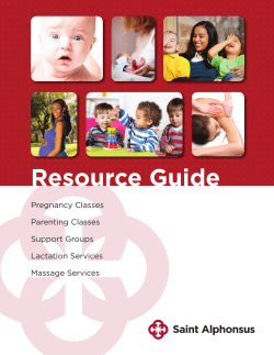 Resource Guide Pregnancy Classes Parenting Classes Support Groups