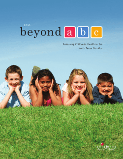 beyond a b c 2010 Assessing Children’s Health in the
