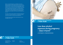 Low dose alcohol exposure during pregnancy – does it harm?