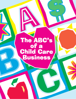 The ABC’s of a Child Care Business
