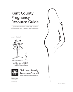 Kent County Pregnancy Resource Guide Child and Family