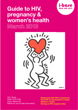 Guide to HIV, pregnancy &amp; women&rsquo;s health