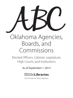 ABC Oklahoma Agencies, Boards, and Commissions
