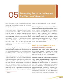 05 Promoting Social Inclusiveness for Effective Citizenship