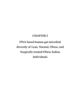 CHAPTER 2 DNA based human gut microbial