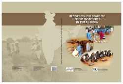 REPORT ON THE STATE OF FOOD INSECURITY IN RURAL INDIA REPOR