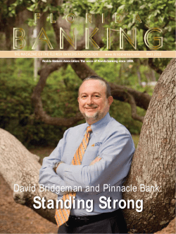 Standing Strong David Bridgeman and Pinnacle Bank: MAY