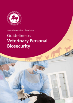Veterinary Personal Biosecurity Guidelines for