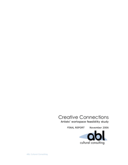 Creative Connections Artists&rsquo; workspace feasibility study
