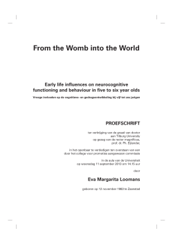 From the Womb into the World