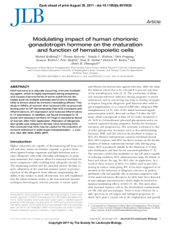 Modulating impact of human chorionic gonadotropin hormone on the maturation