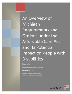 An Overview of Michigan Requirements and Options under the