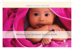 Maternity and Newborn Services Guide