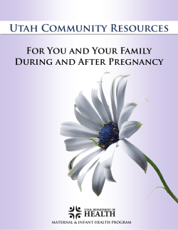 Utah Community Resources For You and Your Family During and After Pregnancy