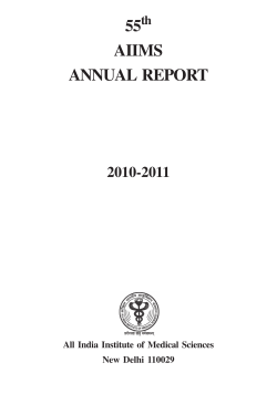 55 AIIMS ANNUAL REPORT 2010-2011