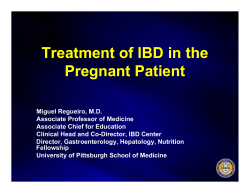 Treatment of IBD in the Pregnant Patient