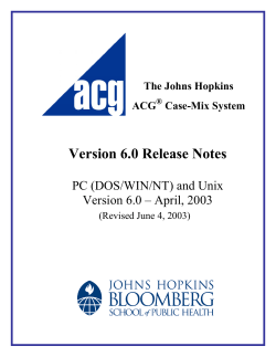 Version 6.0 Release Notes PC (DOS/WIN/NT) and Unix