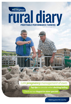 pregnancy PROFITABLE PERFORMANCE FARMING Top tips August in-store specials