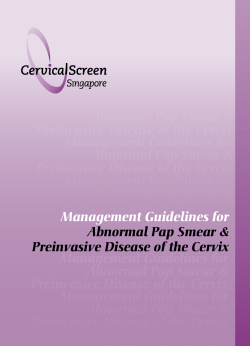 Management Guidelines for  Abnormal Pap Smear &amp;