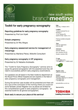 new south wales Toolkit for early pregnancy sonography