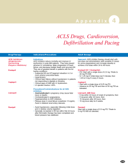 4 ACLS Drugs, Cardioversion, Defibrillation and Pacing
