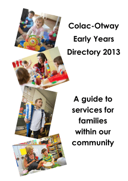Colac-Otway Early Years Directory 2013