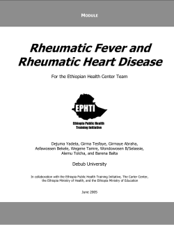 Rheumatic Fever and Rheumatic Heart Disease  \