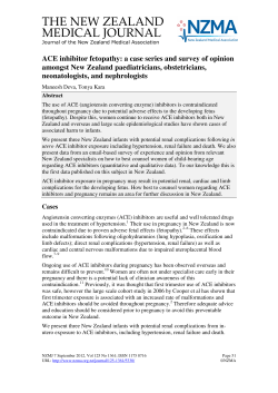 THE NEW ZEALAND MEDICAL JOURNAL