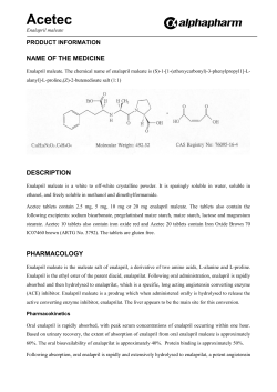 Acetec NAME OF THE MEDICINE PRODUCT INFORMATION