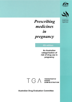 Prescribing medicines in pregnancy