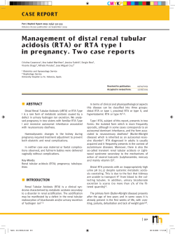 Management of distal renal tubular acidosis (RTA) or RTA type I C
