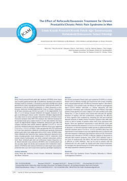 The Effect of Rofecoxib/Doxazosin Treatment for Chronic