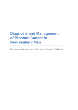 Diagnosis and Management of Prostate Cancer in New Zealand Men