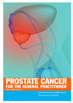 PROSTATE CANCER  FOR THE GENERAL PRACTITIONER r
