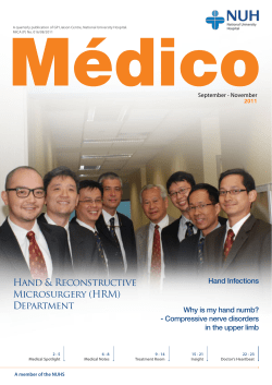 Médico Hand &amp; Reconstructive Microsurgery (HRM) Department