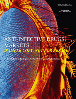 ANTI-INFECTIVE DRUGS MARKETS (SAMPLE COPY, NOT FOR RESALE)