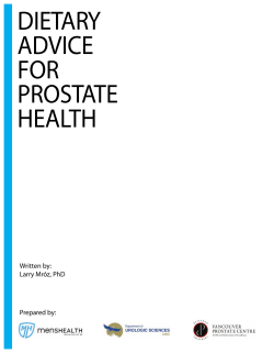 DIETARY ADVICE FOR PROSTATE